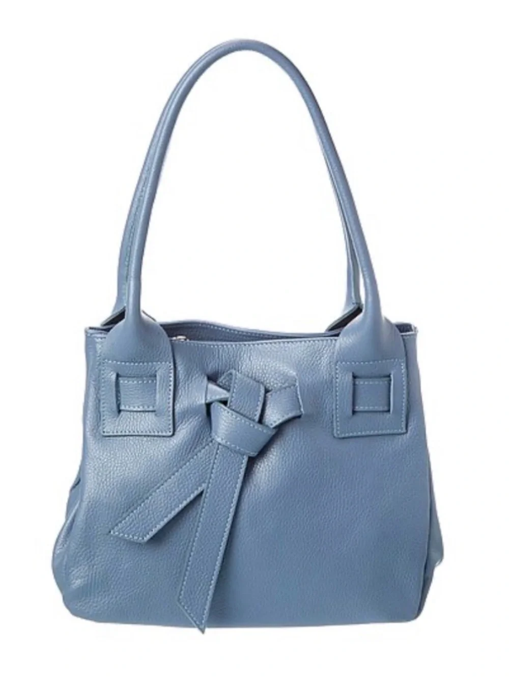 Persaman New York Lucy16 Small Leather Shoulder Tote, Blue - Picture 1 of 5